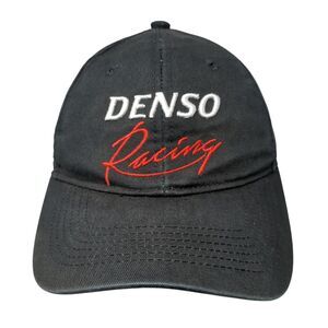 Denso Racing Auto Parts Strapback Hat Black OS Adjustable Embroidered Cotton